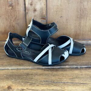 Bernie Mev Jibe Black & White Sandal Size 36